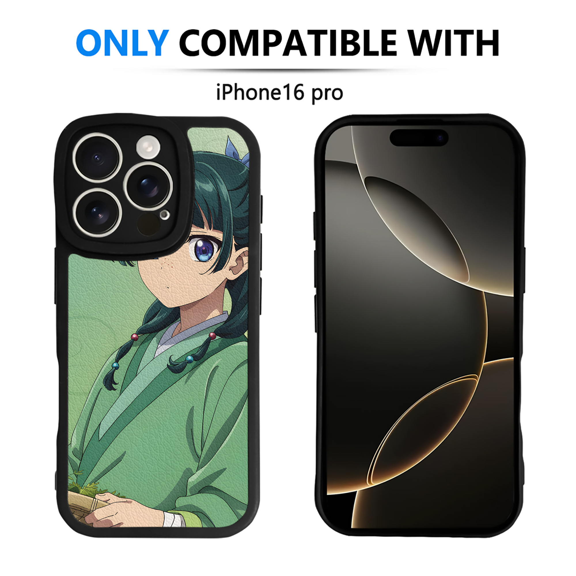 （画像用） 薬屋のひとりごと The Apothecary Diaries 【iPhone 16シリーズ対応】シリコンスマホケース（レザー調） 材質：シリコン